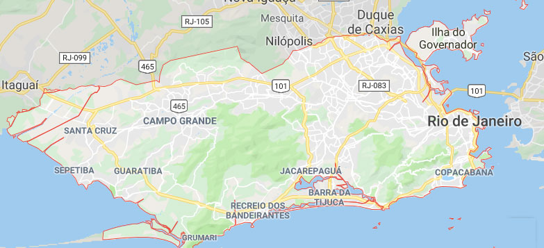 Mapa Do Rio De Janeiro